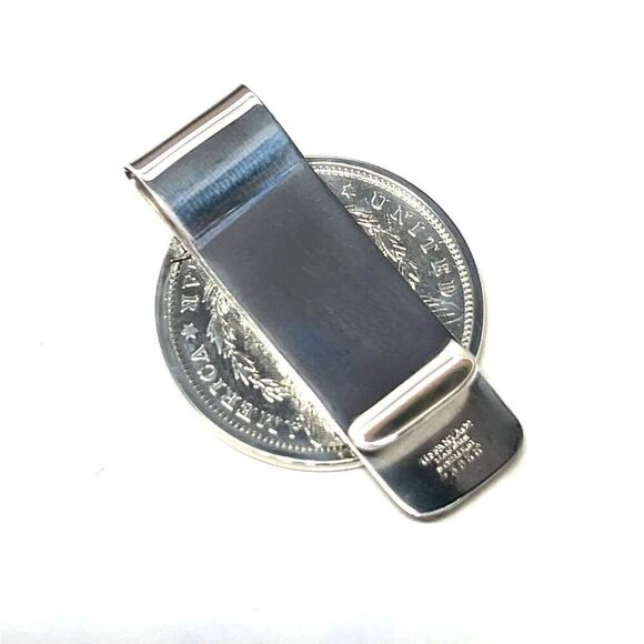 Tiffany & Co Estate 1887 E. Pluribus Unum Makers Money Clip Silver TIF734 - Picture 6 of 9